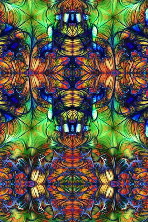 抽象风格印花华亿平台图片