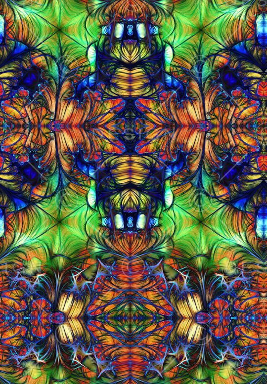 抽象风格印花华亿平台图片