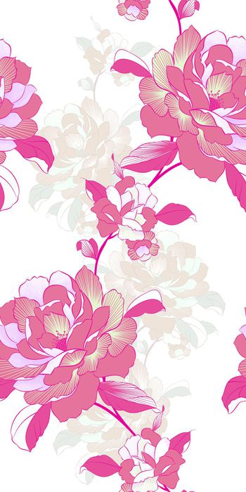 569599-花卉 牡丹 线条 肌理 服装 家纺