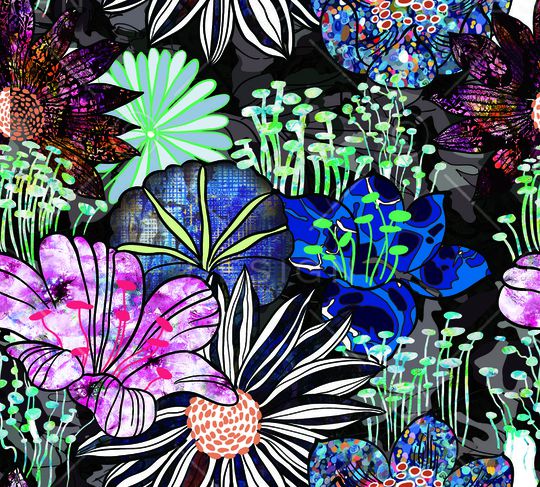 时尚流行印花华亿平台图片