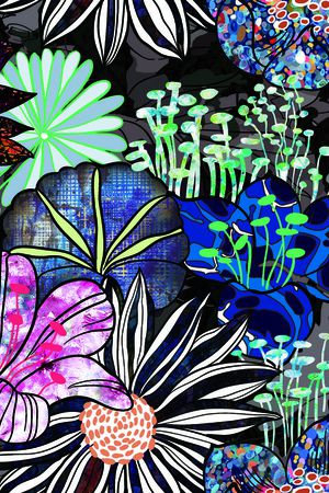 时尚流行印花华亿平台图片