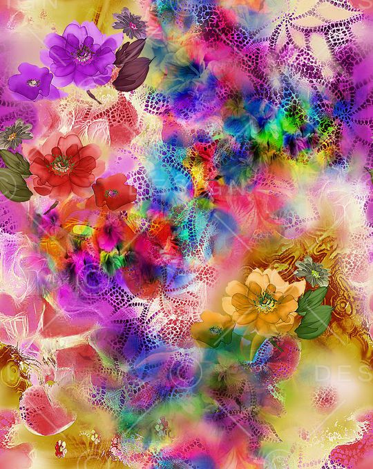 牡丹印花华亿平台图片