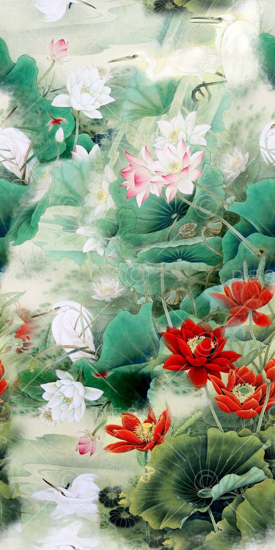 中国风印花华亿平台图片