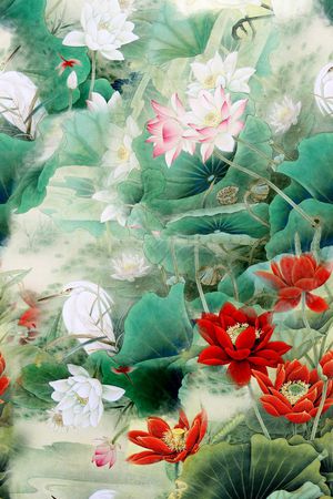 中国风印花华亿平台图片