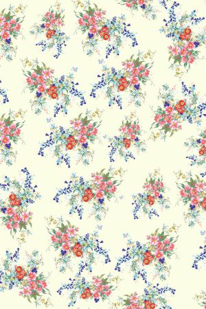 小碎花印花华亿平台图片