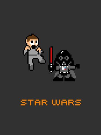 569901-像素化游戏风星球大战