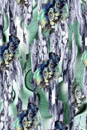 色彩混合印花华亿平台图片