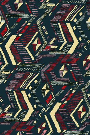 几何拼贴印花华亿平台图片