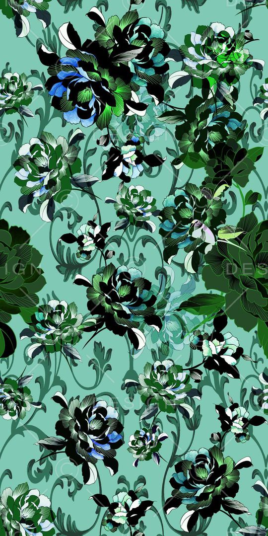 花卉印花华亿平台图片