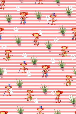 猴子印花华亿平台图片