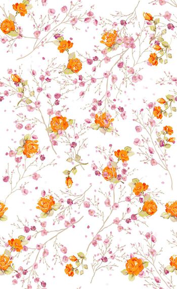 570204-欧美流行时尚小碎花花卉