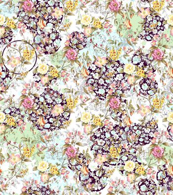 570223-原创 几何清新花卉 服装家纺华亿平台设