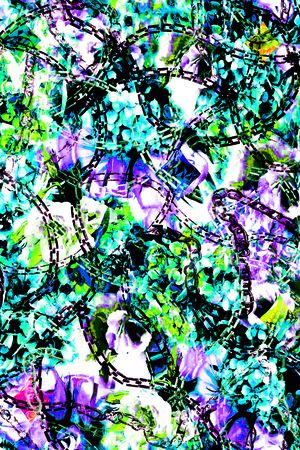 潮流时尚印花华亿平台图片