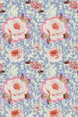 牡丹印花华亿平台图片