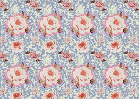 牡丹印花华亿平台图片