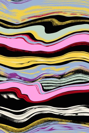 波浪印花华亿平台图片