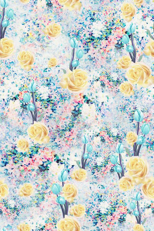 田园风印花华亿平台图片