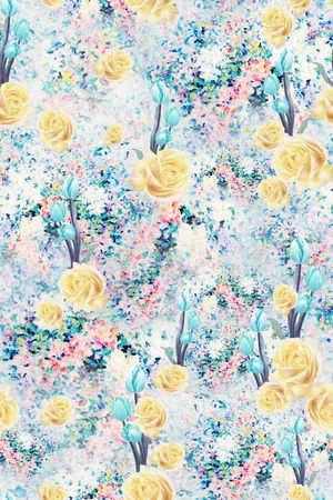 田园风印花华亿平台图片