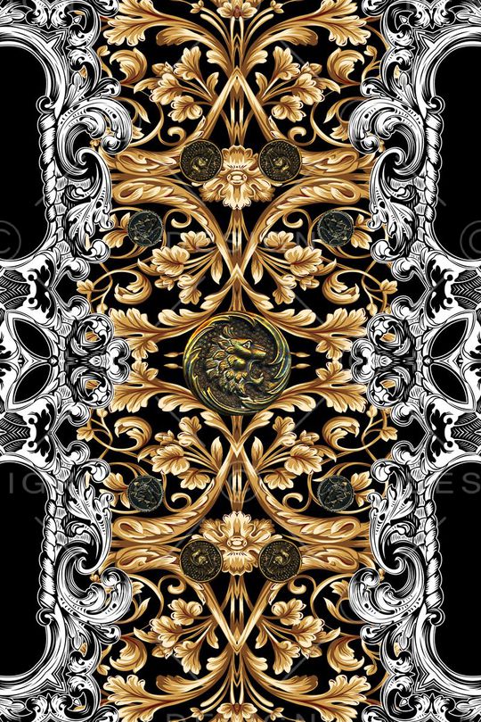 复古印花华亿平台图片