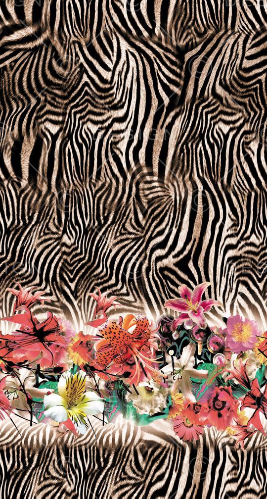 斑马纹印花华亿平台图片