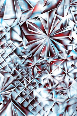 不规则几何印花华亿平台图片