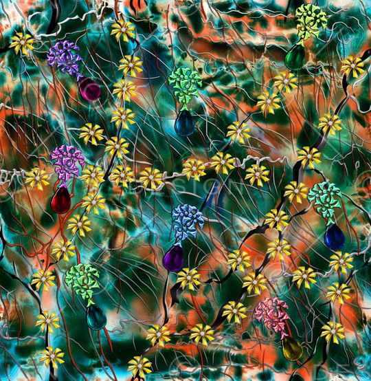 小碎花印花华亿平台图片