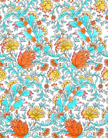 570509-时尚手绘线描波浪印花