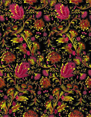 570510-时尚手绘线描波浪印花