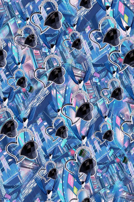 简单几何印花华亿平台图片