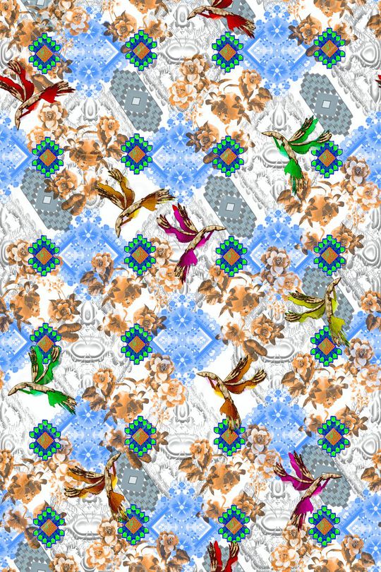 鸟印花华亿平台图片