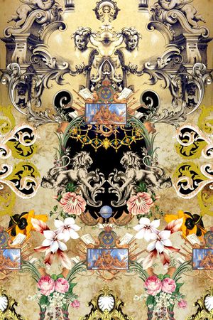 欧式印花华亿平台图片