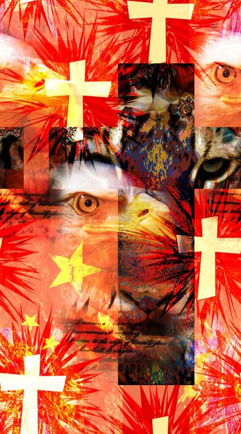 骷髅印花华亿平台图片