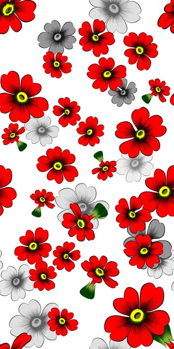 570624-花卉组合 服装 家纺 面料