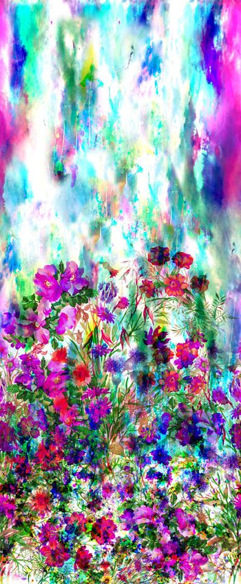 570673-水彩花卉旗袍裙装华亿平台