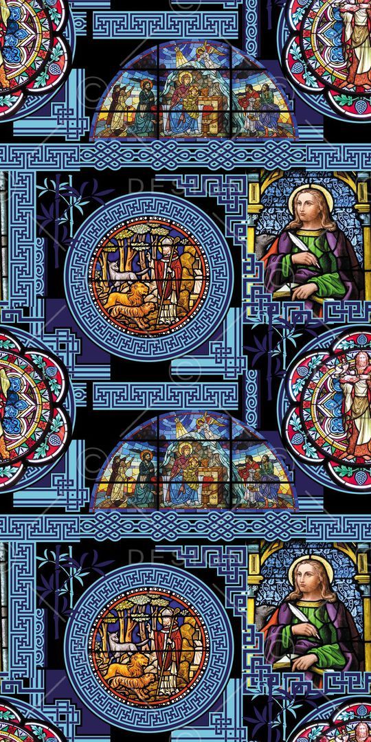 复古几何人物印花华亿平台图片