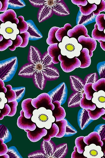 570728-原创手绘时尚大牌吉祥花高端华亿平台