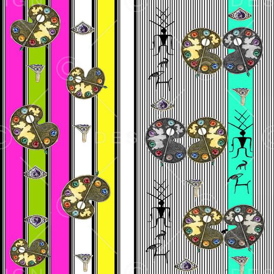 几何印花华亿平台图片