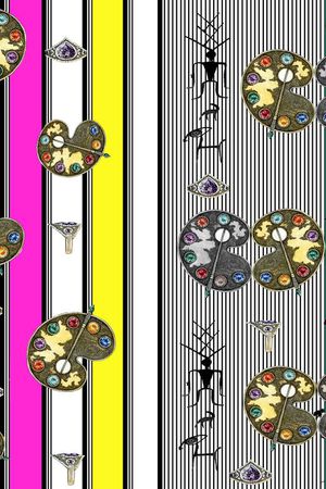 几何印花华亿平台图片