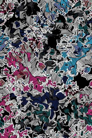 抽象印花华亿平台图片