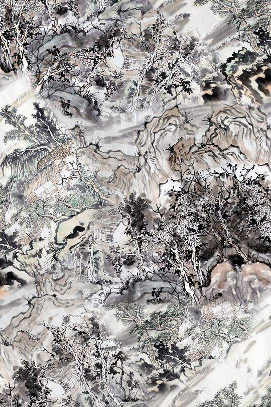 中国风印花华亿平台图片