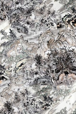 中国风印花华亿平台图片