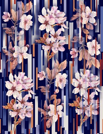 570918-大牌几何花卉