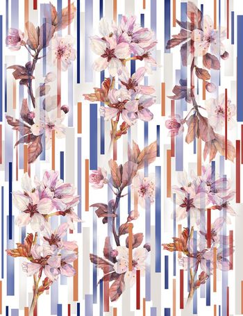 570919-KEW - 大牌几何花卉