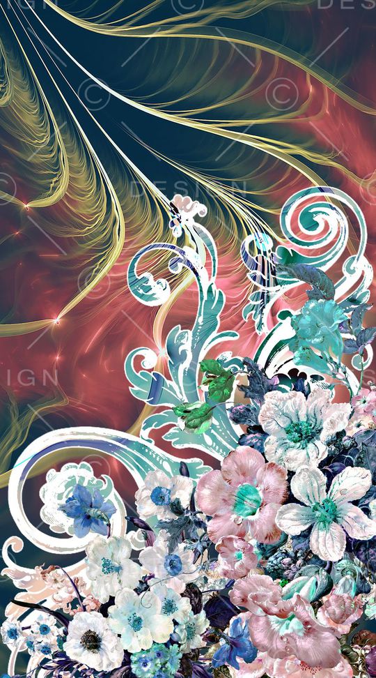 抽象印花华亿平台图片