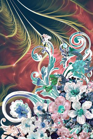 抽象印花华亿平台图片