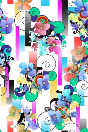 几何印花华亿平台图片