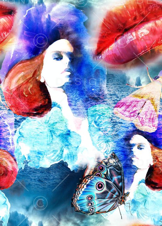 抽象印花华亿平台图片