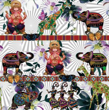 流行时尚女装印花华亿平台图片