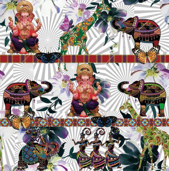 流行时尚女装印花华亿平台图片