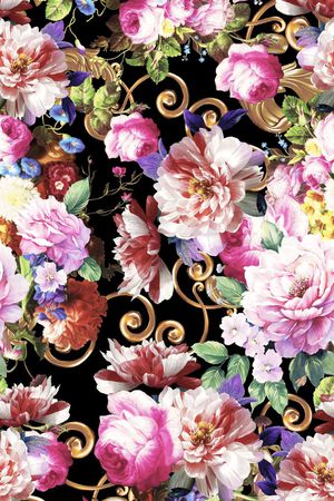 抽象 时尚印花华亿平台图片